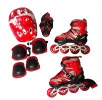 НАБОР РОЛИКОВ РАЗДВИЖН.,ЗАЩИТА,ШЛЕМ, ЦВЕТ КРАСНЫЕ, СУМКА, Р.M(34-38) M08051-M купить оптом и в розницу НАБОР РОЛИКОВ РАЗДВИЖН.,ЗАЩИТА,ШЛЕМ, ЦВЕТ КРАСНЫЕ, СУМКА, Р.M(34-38) M08051-M купить оптом и в розницу на базе игрушек